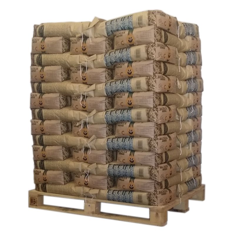 PELLET BADGER – PALET DE 65 BOLSAS DE 15 KG
