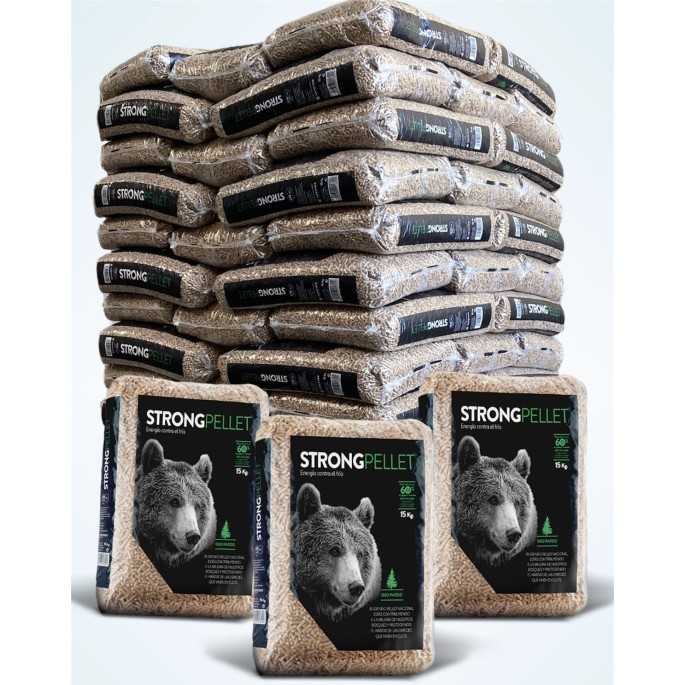 Pellet Strong para Estufa - Palé 70 sacos